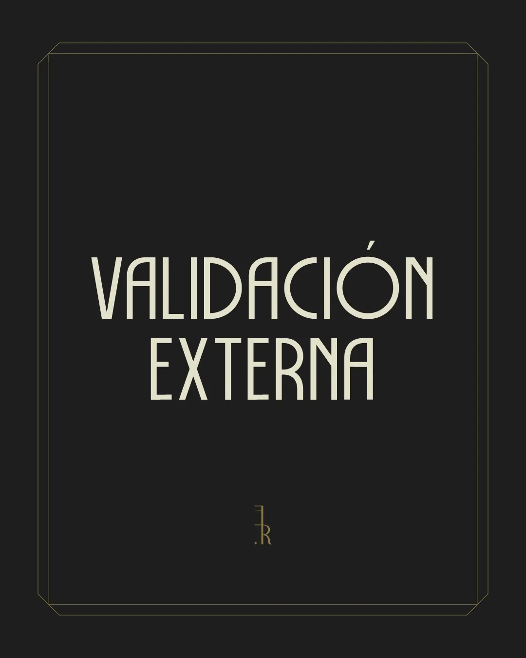 VALIDACIÓN EXTERNA